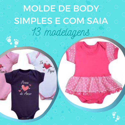 MOLDE DE BODY SIMPLES E COM SAIA